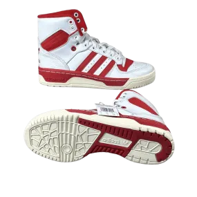 Adidas Women's Rivalry High 'White Scarlet' Basketball Shoes
