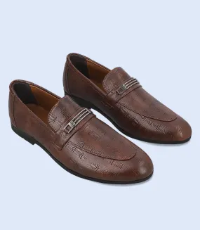 BM6755-BROWN-Men Slip on