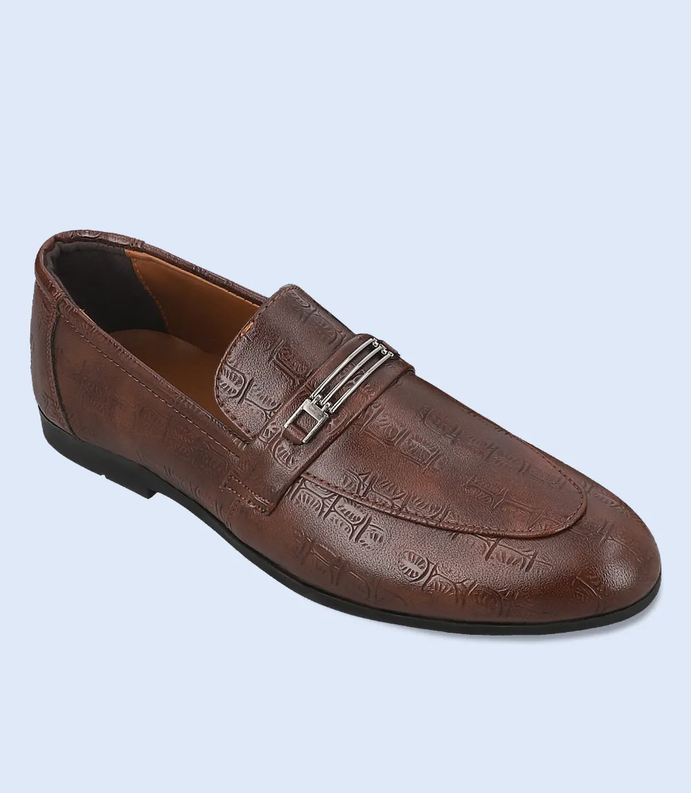 BM6755-BROWN-Men Slip on