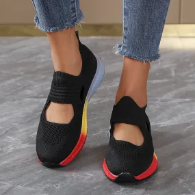 Cilool  Stretch Knit Walking Shoes