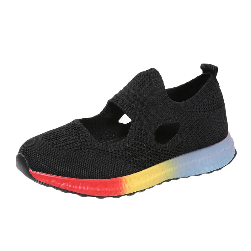 Cilool  Stretch Knit Walking Shoes