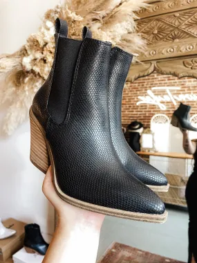 Dako Bootie in Black Snake
