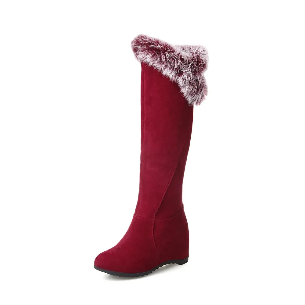 Funki Buys | Boots | Women's Over Knee Ribbon Lace Up Boots