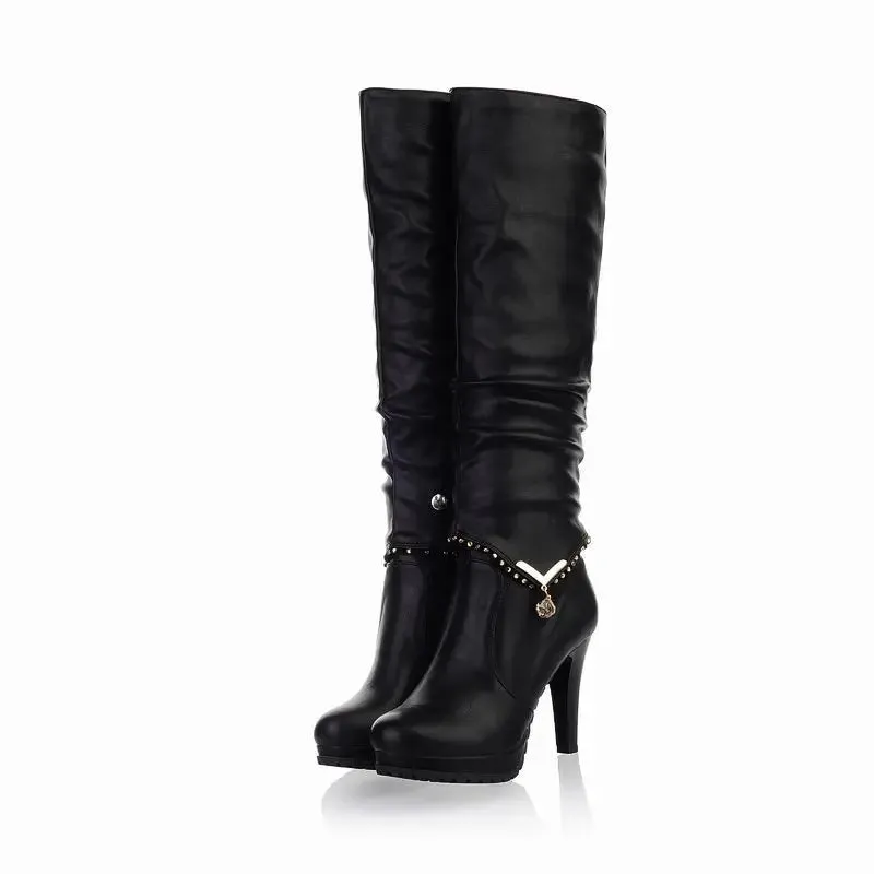 Funki Buys | Boots | Women's Over Knee Ribbon Lace Up Boots