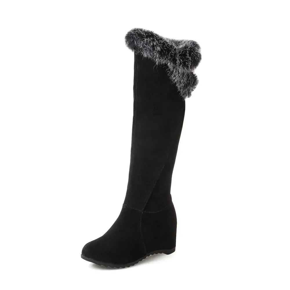 Funki Buys | Boots | Women's Over Knee Ribbon Lace Up Boots
