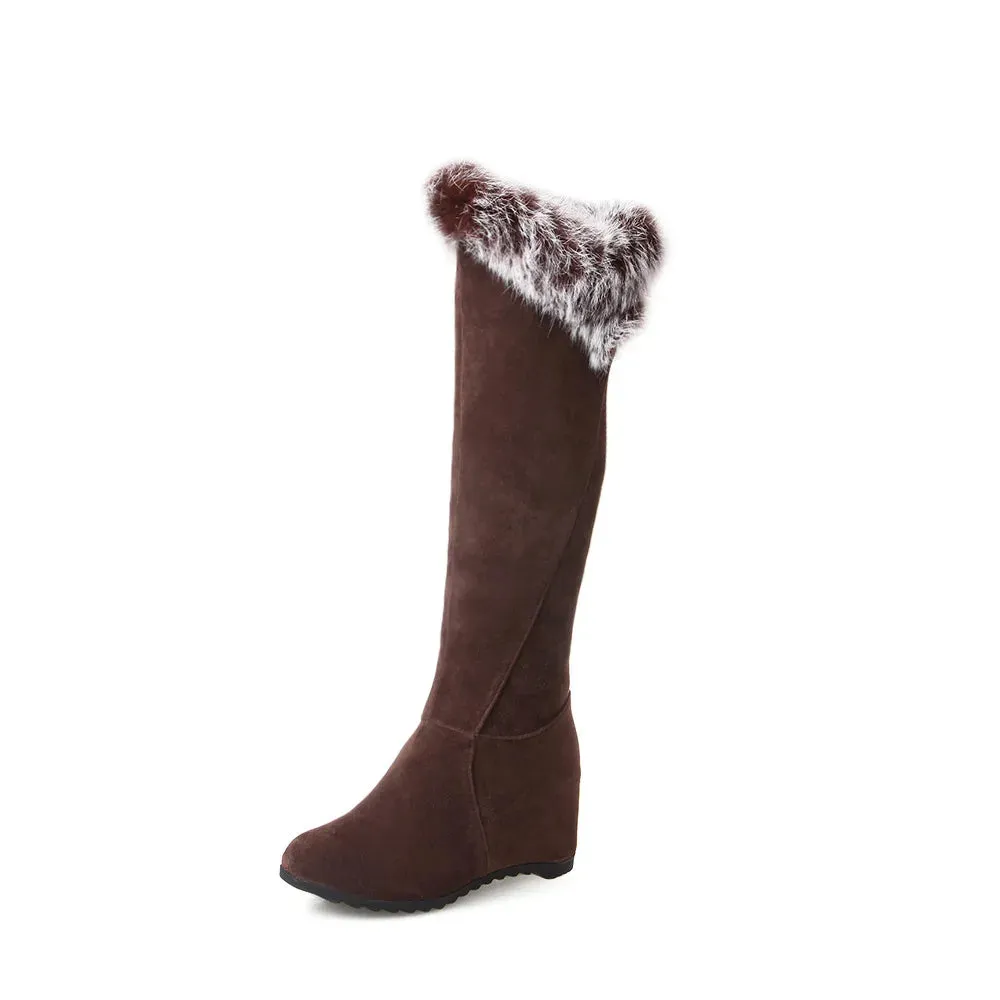 Funki Buys | Boots | Women's Over Knee Ribbon Lace Up Boots