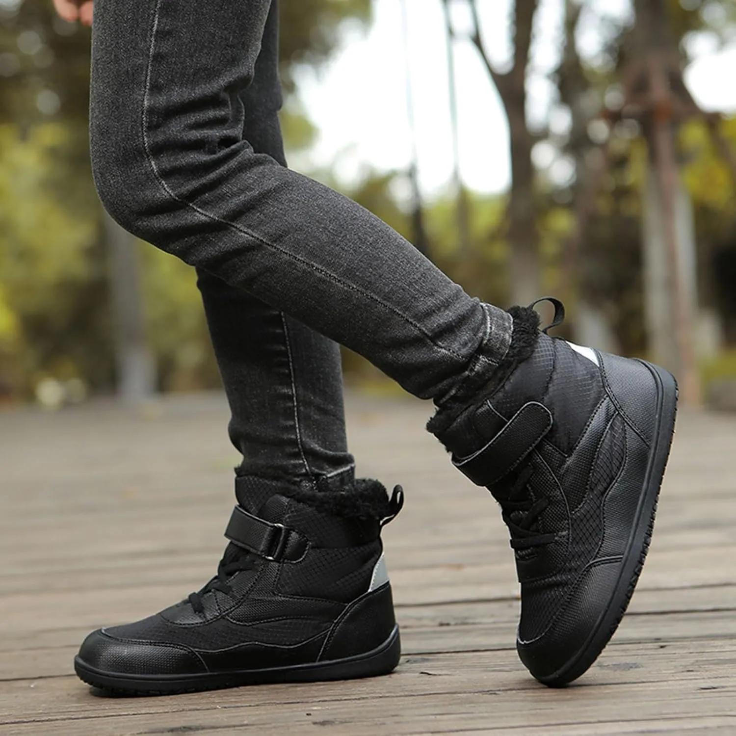 Girls Boys Winter Snow Boots - Comfortable Warm Toddler Winter Shoes Waterproof Kids Ankle Booties Outdoor Walking