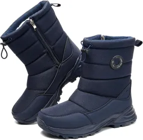 Lausiuoe Snow Boots For Women Waterproof Insulated Non Slip Winter Warm Lining Comfortable Ankle Booties Walking Shoes