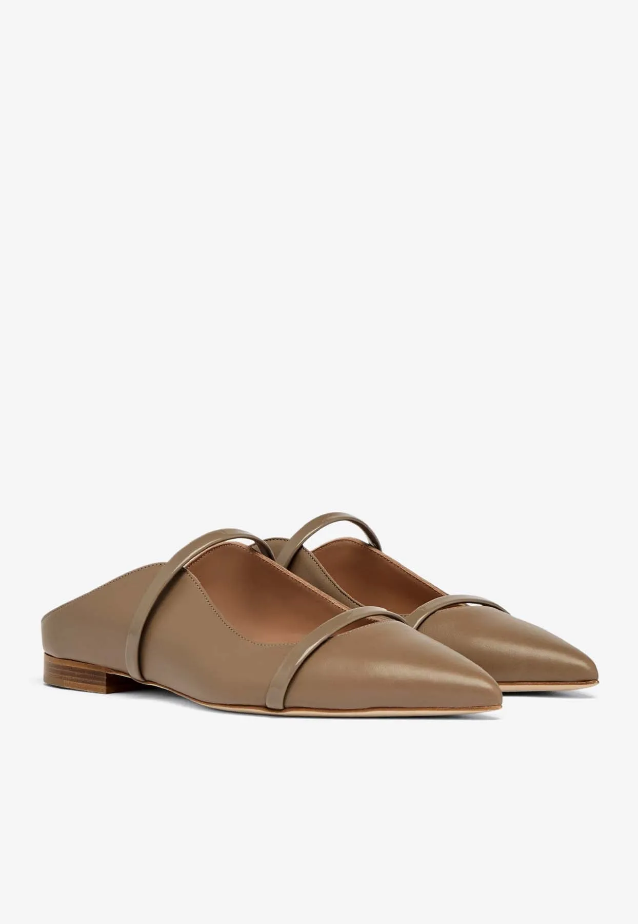 Maureen Leather Pointed Flat Mules