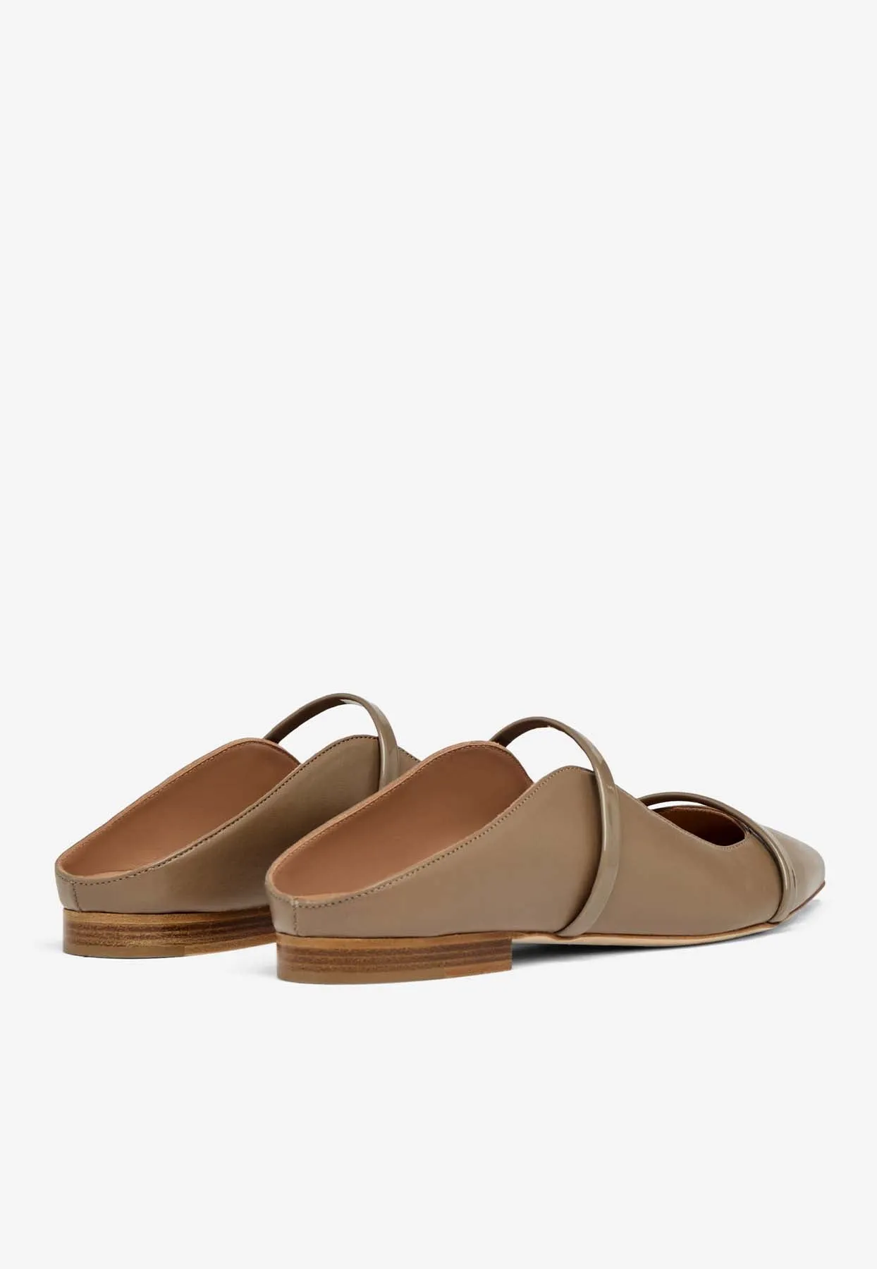 Maureen Leather Pointed Flat Mules