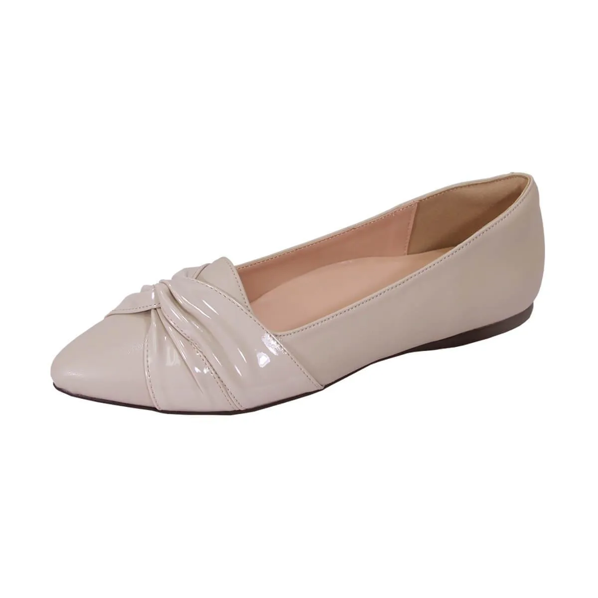 PEERAGE Whitney Women's Wide Width Casual Leather Flats