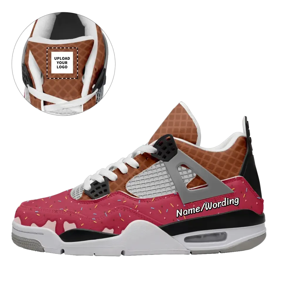Personalized Basketball Sneakers, Custom Fashionable and Stylish Shoes, Print on Demand Shoes,AJ4-23020173