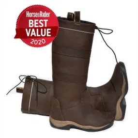 Rhinegold Harlem Leather Waterproof Country Boots