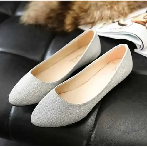 Shoes Women Comfortable Casual Soft Fashion Slip On Pointed Toe Suede Flat Loafers Shoes