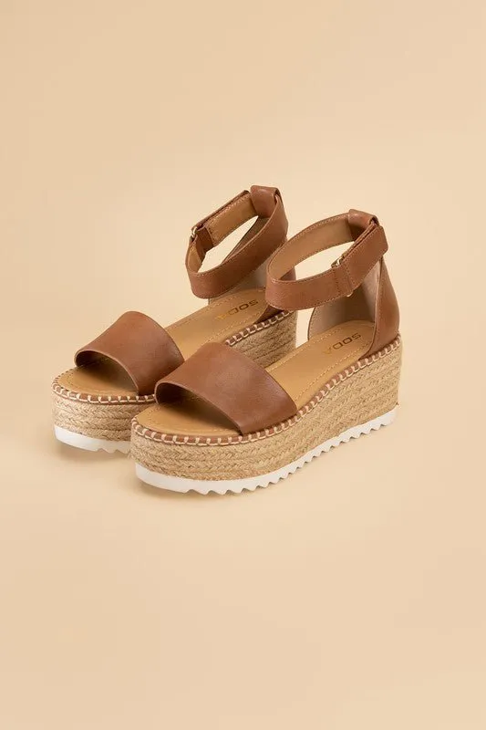Sun Kissed Steps Cute Platform Sandals