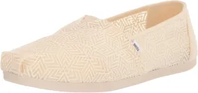 TOMS Womens Alpargata Slip On Flats Casual - Beige