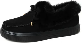 Winter Boots For Women Fashion Ankle Boot Slip On Comfortable Snow Fuzzy Booties Sneaker Casual Walking Shoes Loafers