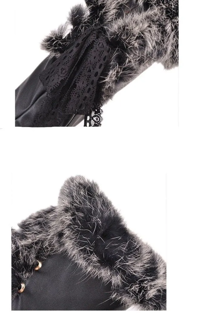 Winter sexy fuzzy cuff chunky high heeled knee high boots